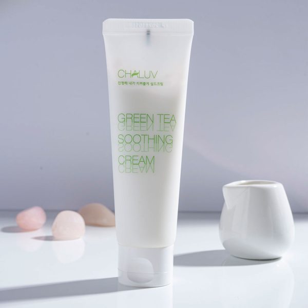 Green-Tea-Soothing-Cream-Chaluv-junto-jarra