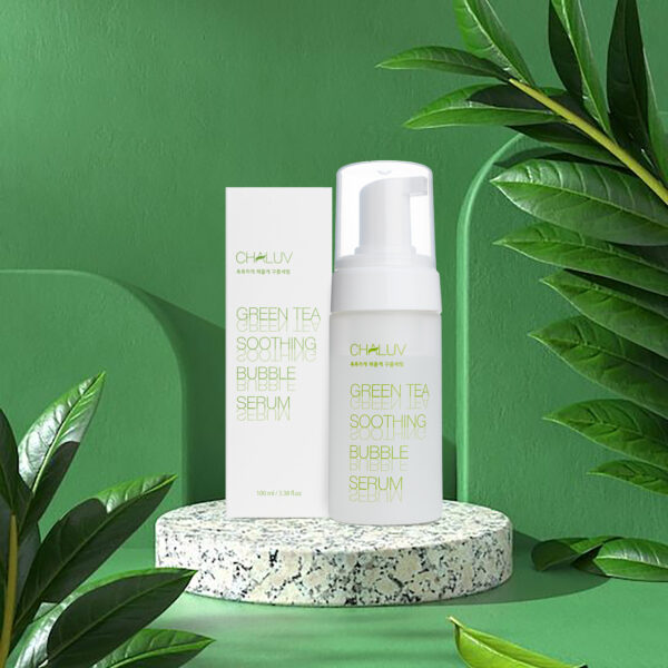 Chaluv Serum Photo fondo verde