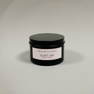 Vela Quiet Day en lata color negro